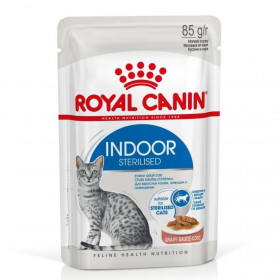 Royal Canin Indoor Sterilised Gravy - Пауч за кастрирани котки, живеещи за закрито 85гр